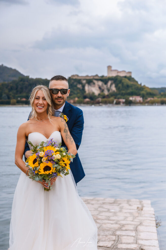 Ritratto sposi matrimonio Arona – fotografo Alessia Luoni